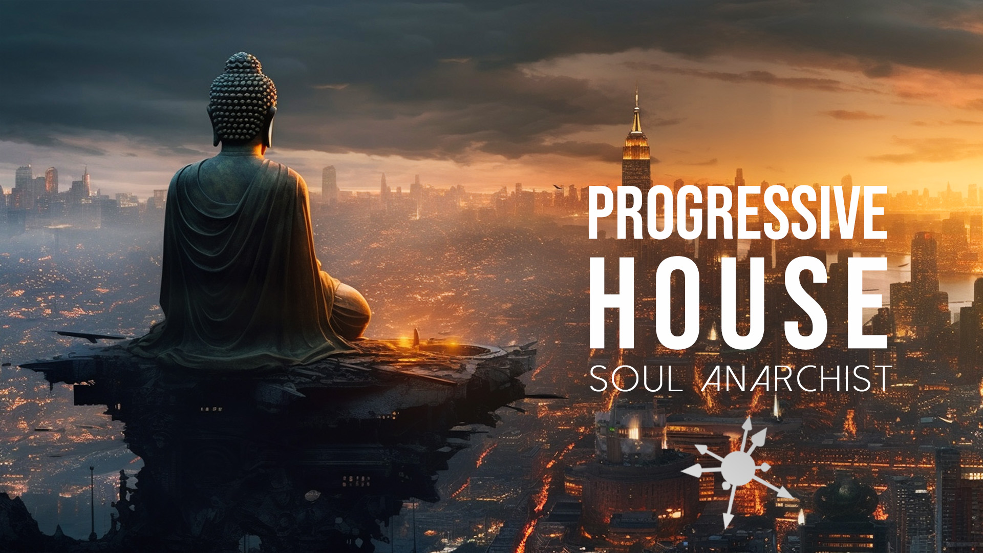 Dystopian Guru - a progressive house DJ set of dark ethereal grooves that contemplate the crossroads of spirituality and dystopian decay of society.